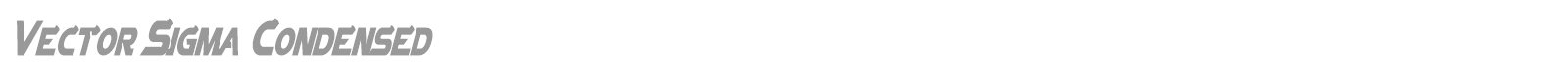 Vector Sigma font preview